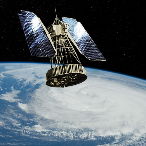 Artist's conception of Nimbus 1 weather satellite in orbit, NASA illustration Source: NASA's Earth Observing System Project Science Office Nimbus-1.jpg